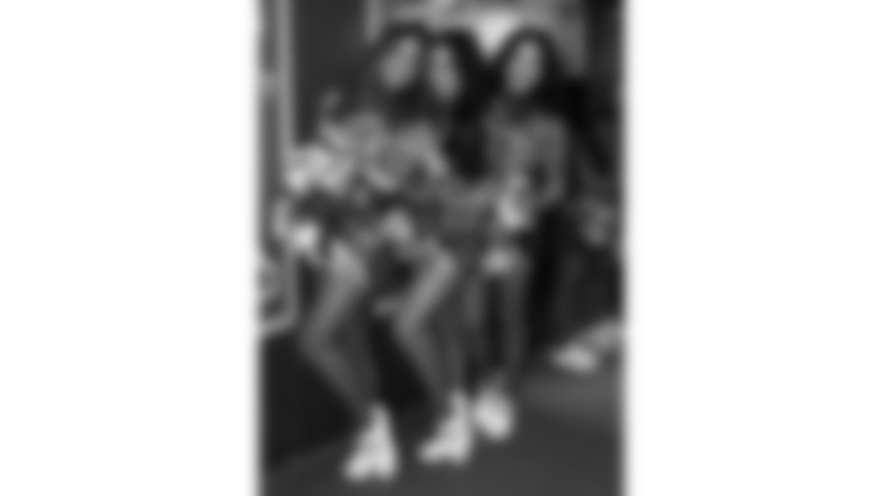 Kansas City Chiefs Cheerleaders before a week 8 NFL football game against the Washington Commanders, Monday, October 27, 2025, in Kansas City, MO.