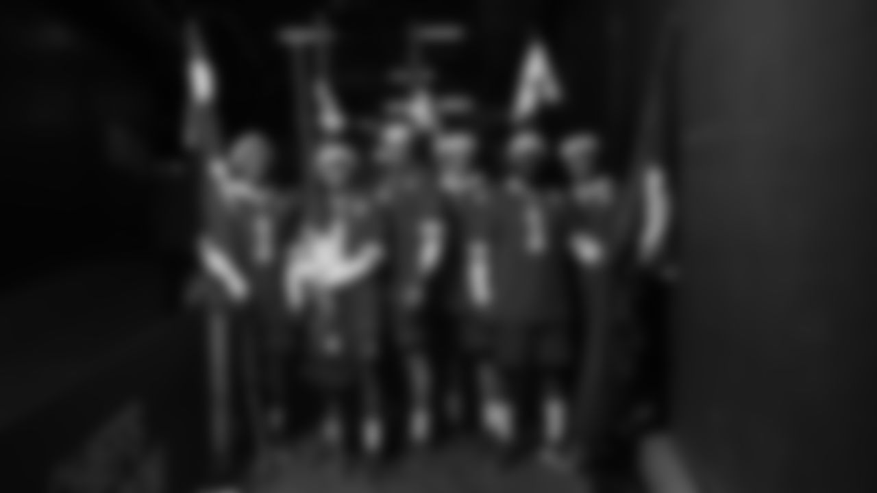 Flag runners prior to an NFL week 17 matchup against the Denver Broncos, Thursday, December 25, 2025.