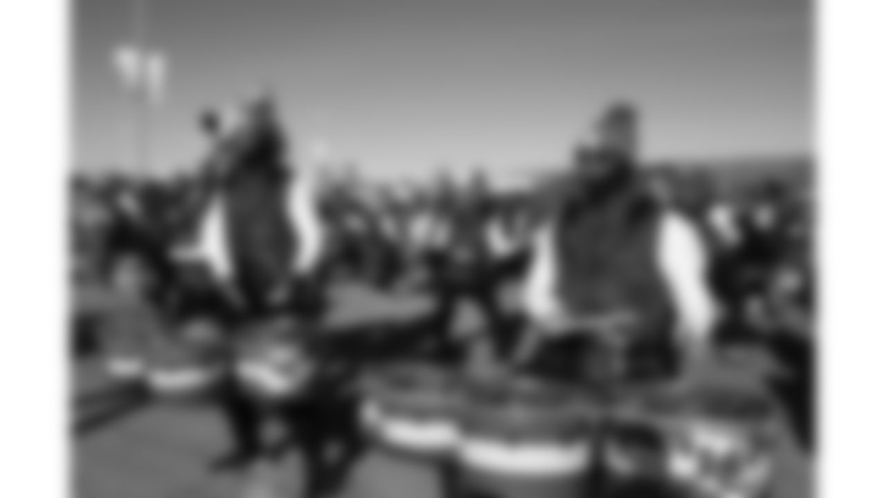 Chiefs Rumble prior to a week 15 NFL Football game against the Los Angeles Chargers on Sunday, December 14, 2025 in Kansas City, MO.