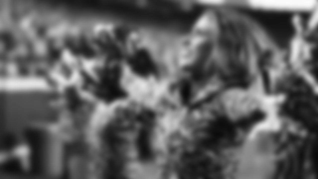 A Kansas City Chiefs Cheerleader during a week 8 NFL football game against the Washington Commanders, Monday, October 27, 2025, in Kansas City, MO.