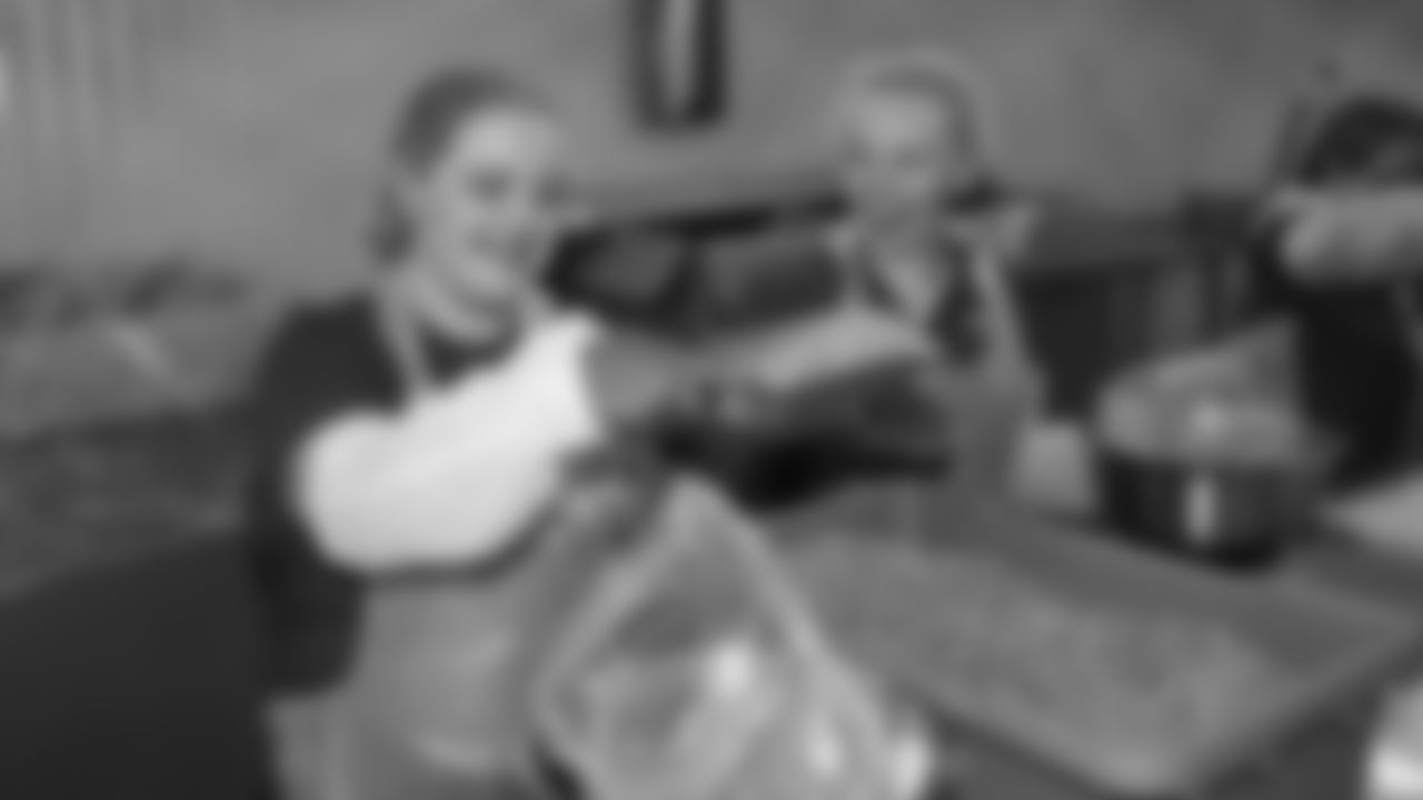 Chiefs staff volunteers at the annual Souper Bowl at the Harvesters Community Food Network in Kansas City on Tuesday, February 4, 2026.