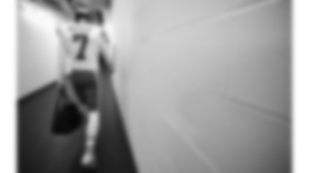 Kansas City Chiefs kicker Harrison Butker (7) prior to the week 12 NFL football game against the Las Vegas Raiders, November 26, 2023 in Las Vegas.
