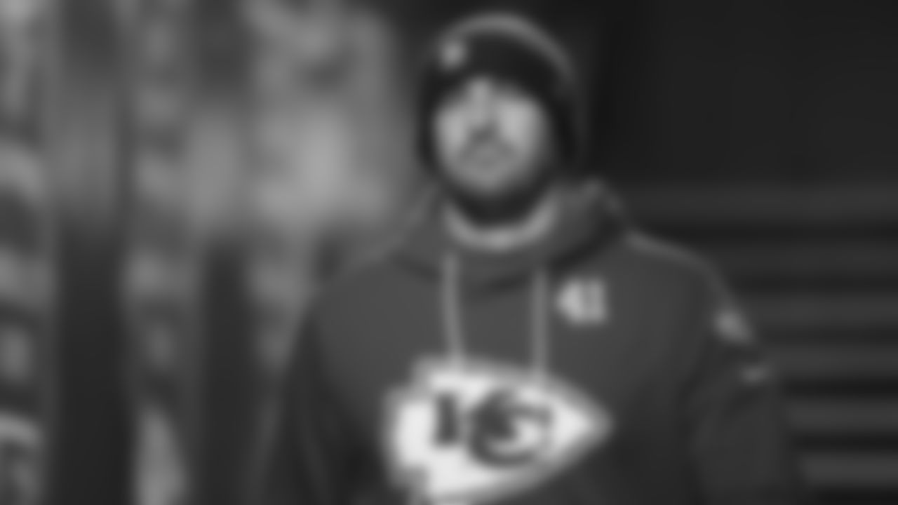 Kansas City Chiefs long snapper James Winchester (41) in the fifty yard tunnel prior to an NFL week 14 matchup against the Houston Texans, Sunday December 7, 2025.