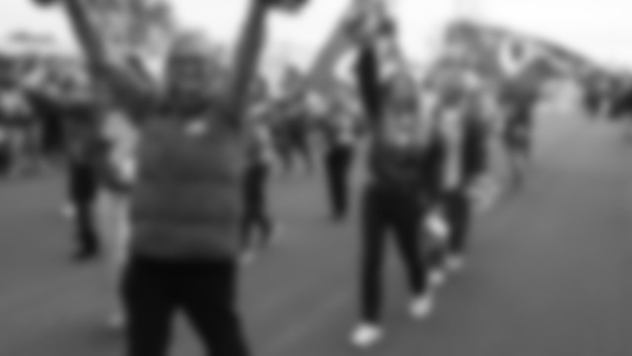 Kansas City Chiefs Alumni Cheerleaders in the pregame parade prior to a week 12 NFL Football game against the Indianapolis Colts on Sunday, November 23, 2025 in Kansas City, MO.