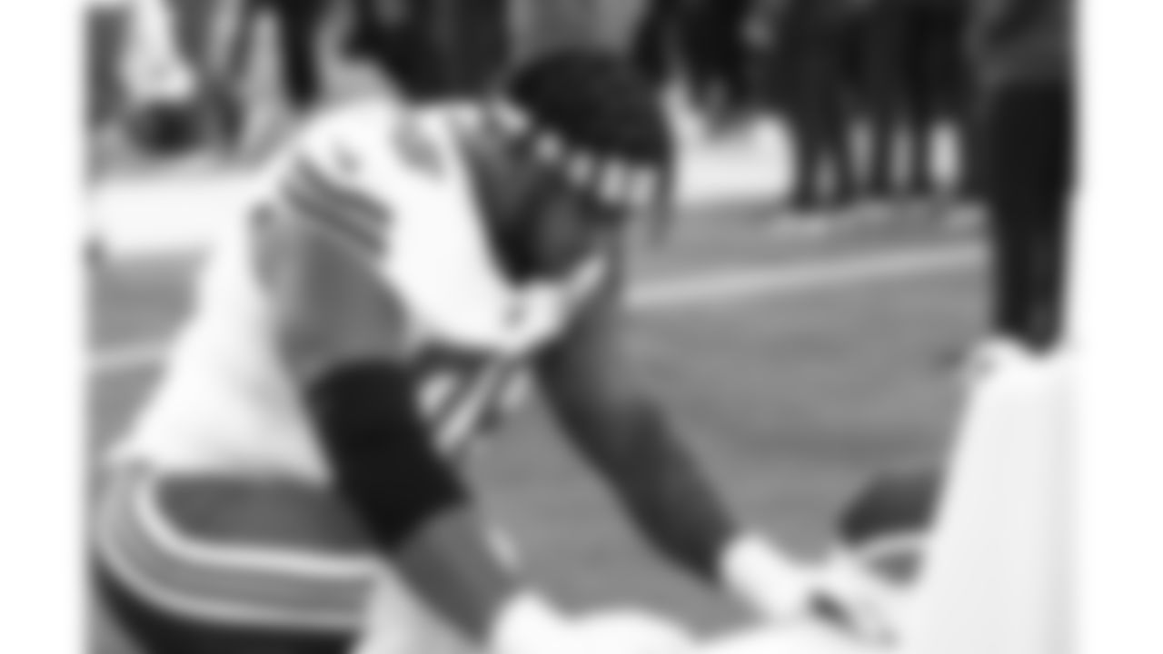 Kansas City Chiefs tackle Kingsley Suamataia (76) prior to a week 9 NFL football game against the Buffalo Bills, Sunday, November 2, 2025 in Buffalo, NY