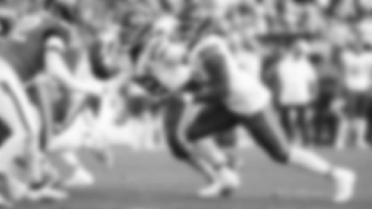 Kansas City Chiefs defensive end Mike Danna (51) rushes the offense during a week 11 NFL Football game against the Denver Broncos on Sunday, November 16, 2025 in Denver, Colorado.