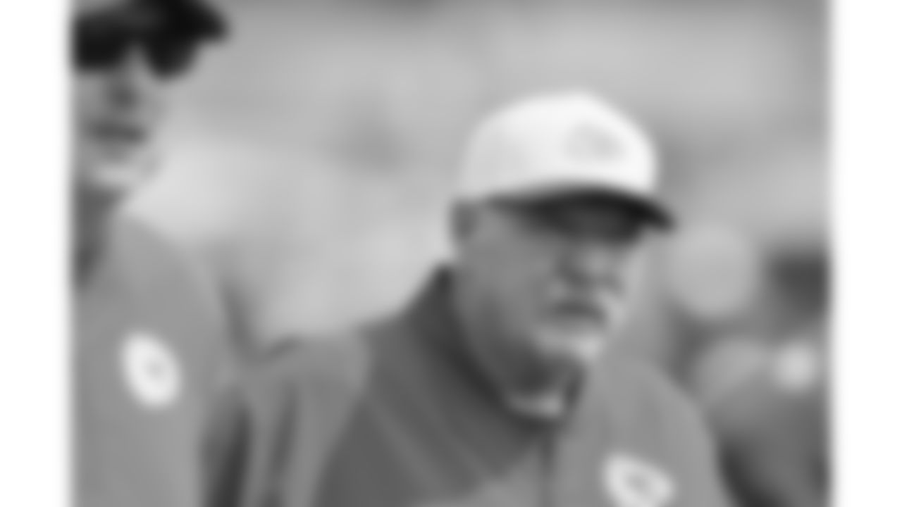 Kansas City Chiefs Head Coach Andy Reid during day 9 of training camp on Friday August 1, 2025