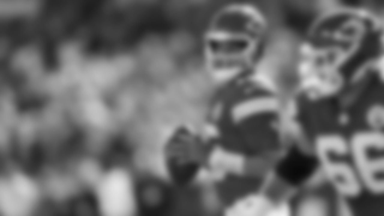 Kansas City Chiefs quarterback Patrick Mahomes (15) drops back during a week 7 NFL Football game against the Las Vegas Raiders on Sunday, October 19, 2025 in Kansas City, MO.