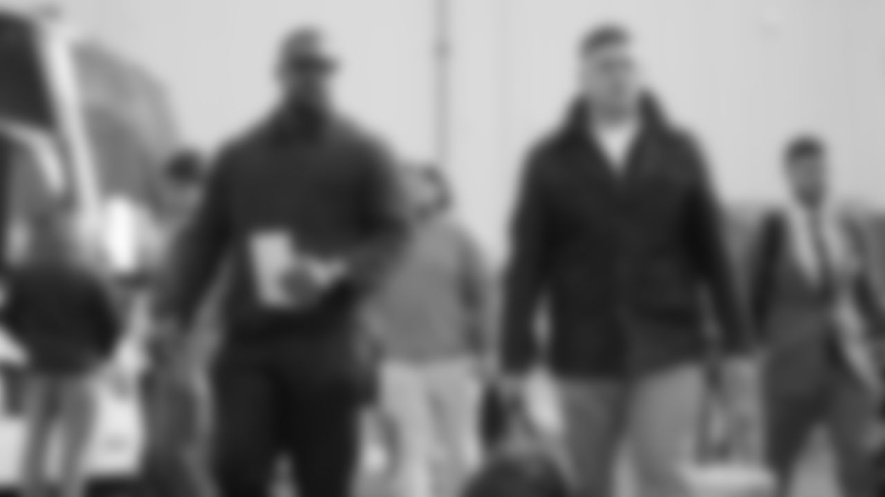 Kansas City Chiefs defensive tackle Chris Jones (95) and defensive end George Karlaftis (56) travels for a week 16 matchup with the Tennessee Titans Saturday December 20, 2025.