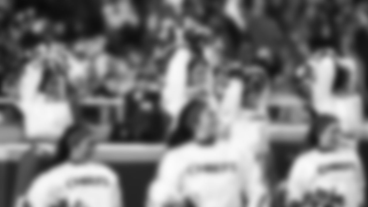 Kansas City Chiefs Cheerleaders perform during a week 14 NFL Football game against the Houston Texans on Sunday, December 7, 2025 in Kansas City, MO.