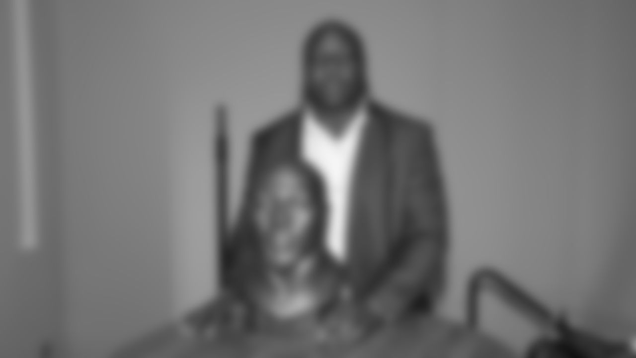 Tamba Hali prior to the Week 14 NFL game against the Los Angeles Chargers on Sunday, December 8, 2024.