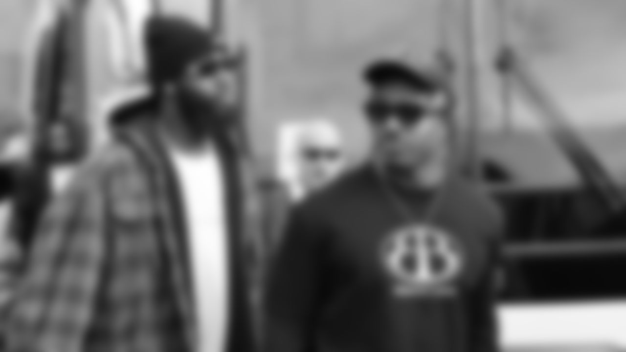 Kansas City Chiefs defensive end Charles Omenihu (90) and linebacker Jeffrey Bassa (31) travels for a week 16 matchup with the Tennessee Titans Saturday December 20, 2025.