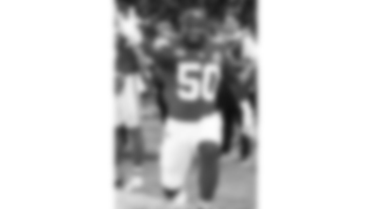 Kansas City Chiefs linebacker Willie Gay Jr. (50) before the regular season Week 9 NFL Football Game on Sunday, November 5, 2023 at Deutsche Bank Park in Frankfurt, Germany.