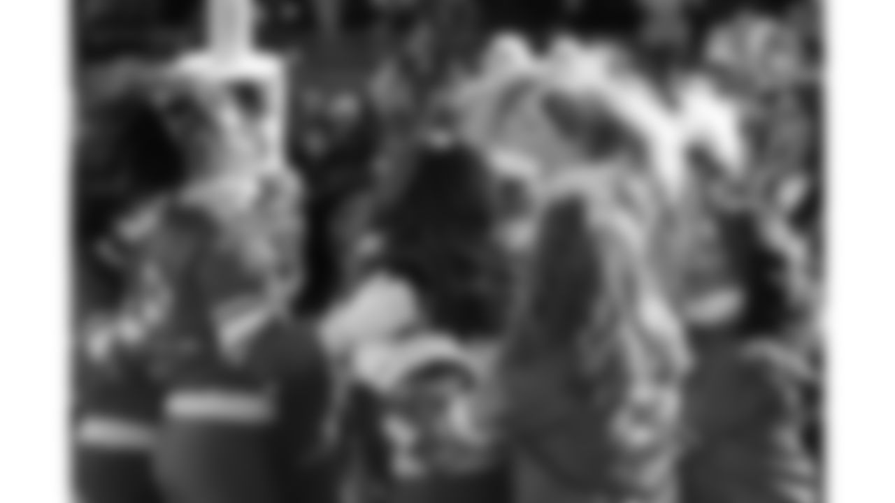 The Kansas City Chiefs Cheerleaders announce Sadie as their 2026 Pro Bowl Cheerleader on the field during a week 15 NFL Football game against the Los Angeles Chargers on Sunday, December 14, 2025 in Kansas City, MO.