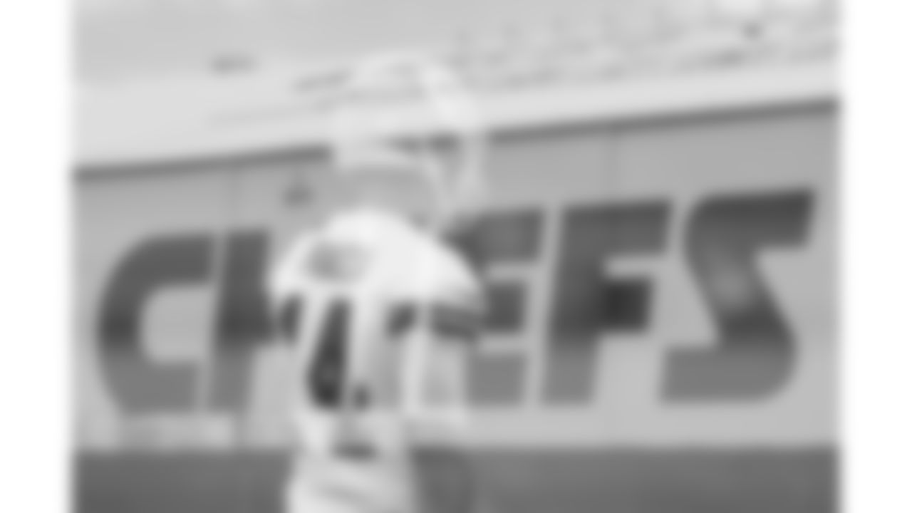 Kansas City Chiefs punter Matt Araiza (14) during phase 3 of OTAs on Friday June 13, 2025 in Kansas City, MO.
