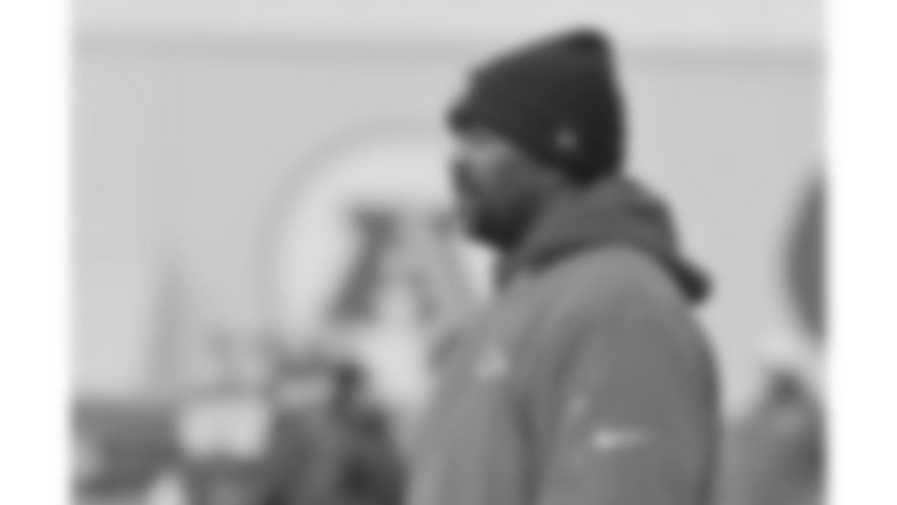 Kansas City Chiefs Running Backs Coach Todd Pinkston during week 15 practice on Friday December 12, 2025 in Kansas City, MO.