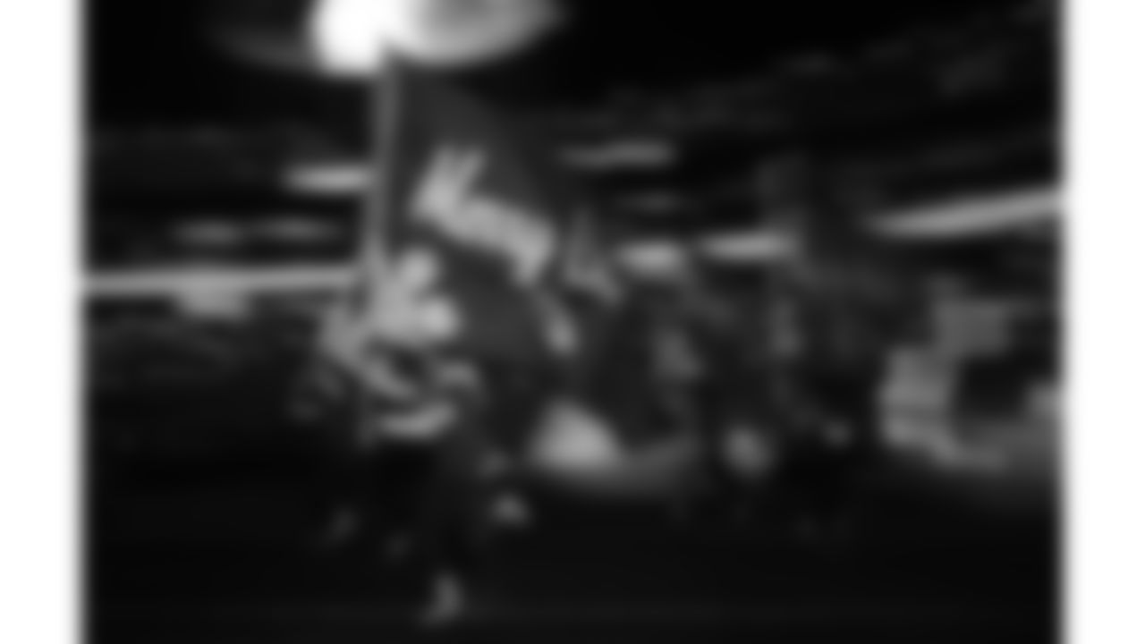 The Kansas City Chiefs Cheerleaders and Entertainment teams prior to a week 17 NFL Football game against the Denver Broncos on December 25, 2025 in Kansas City, MO.