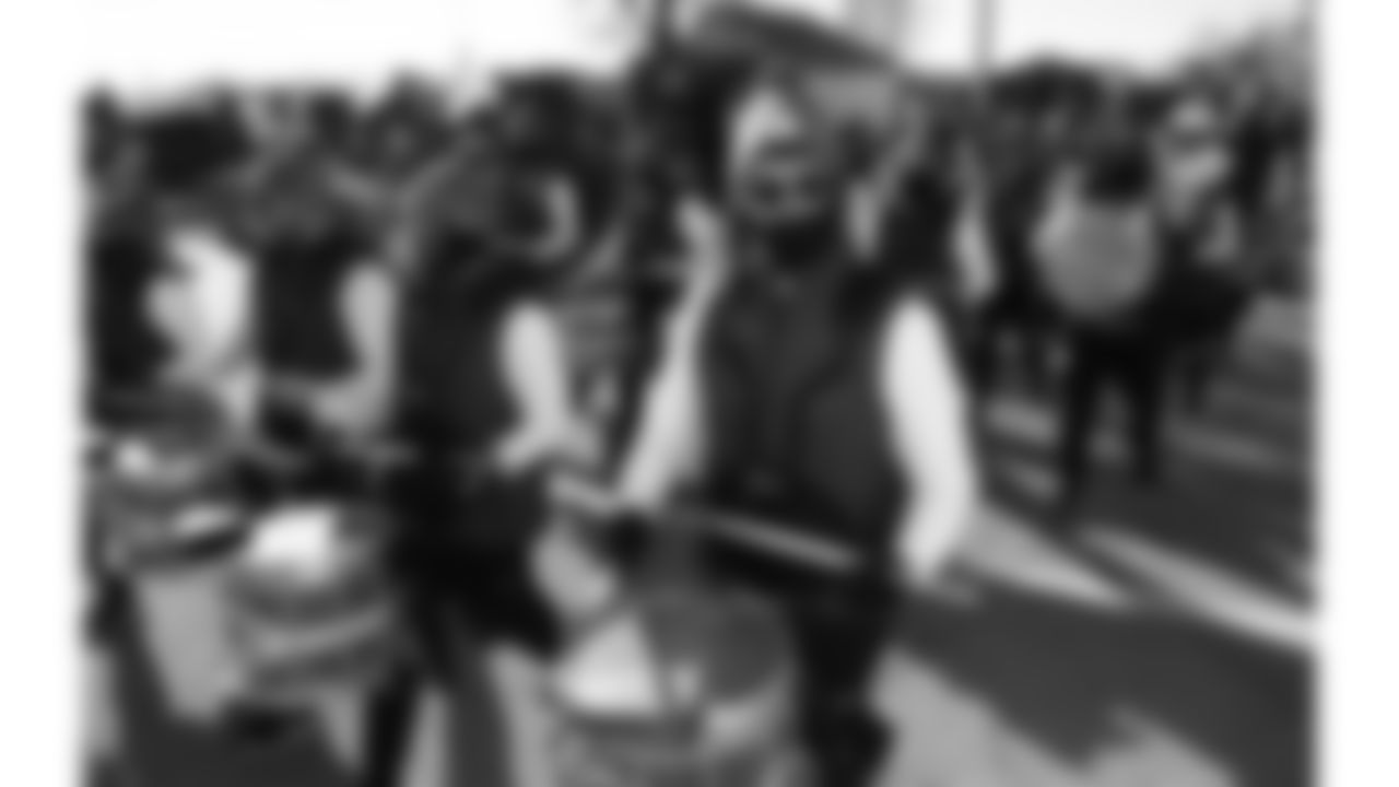 Chiefs Rumble prior to a week 15 NFL Football game against the Los Angeles Chargers on Sunday, December 14, 2025 in Kansas City, MO.