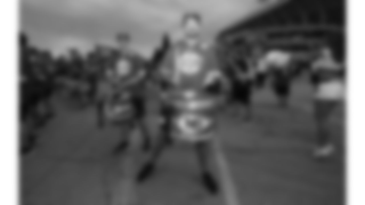 Rumble prior to the week 6 NFL football game against the Detroit Lions, Sunday, October 12, 2025 in Kansas City, MO.