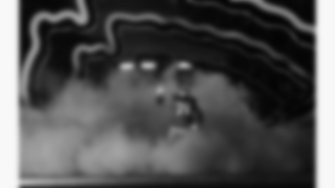 Kansas City Chiefs tackle Kingsley Suamataia (76) during player introductions prior to a week 8 NFL Football game against the Washington Commanders on Monday, October 27, 2025 in Kansas City, MO.