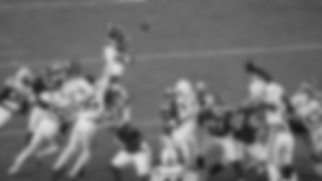 Kansas City Chiefs kicker Harrison Butker (7) kicks a game winning field goal in overtime during a week 12 NFL Football game against the Indianapolis Colts on Sunday, November 23, 2025 in Kansas City, MO