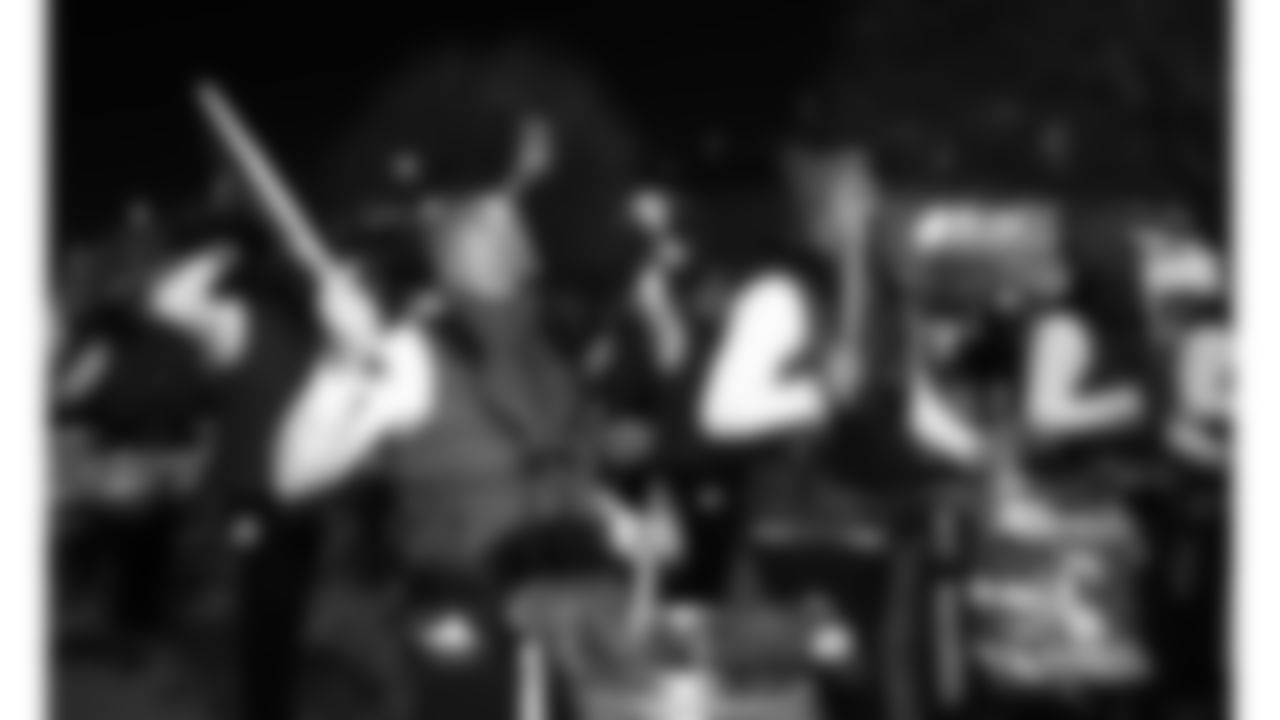 Chiefs Rumble at the pregame parade prior to a week 14 NFL Football game against the Houston Texans on Sunday, December 7, 2025 in Kansas City, MO.