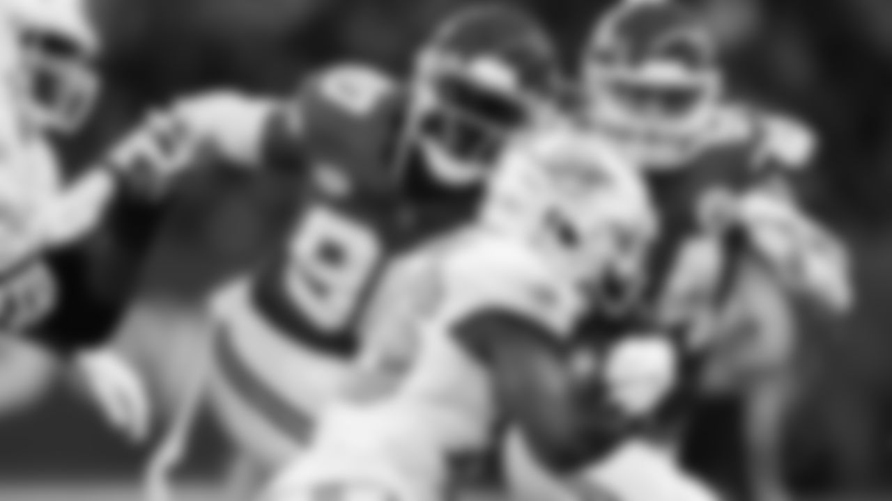 Kansas City Chiefs defensive end Charles Omenihu (90) in action during the regular season Week 9 NFL Football Game on Sunday, November 5, 2023 at Deutsche Bank Park in Frankfurt, Germany.