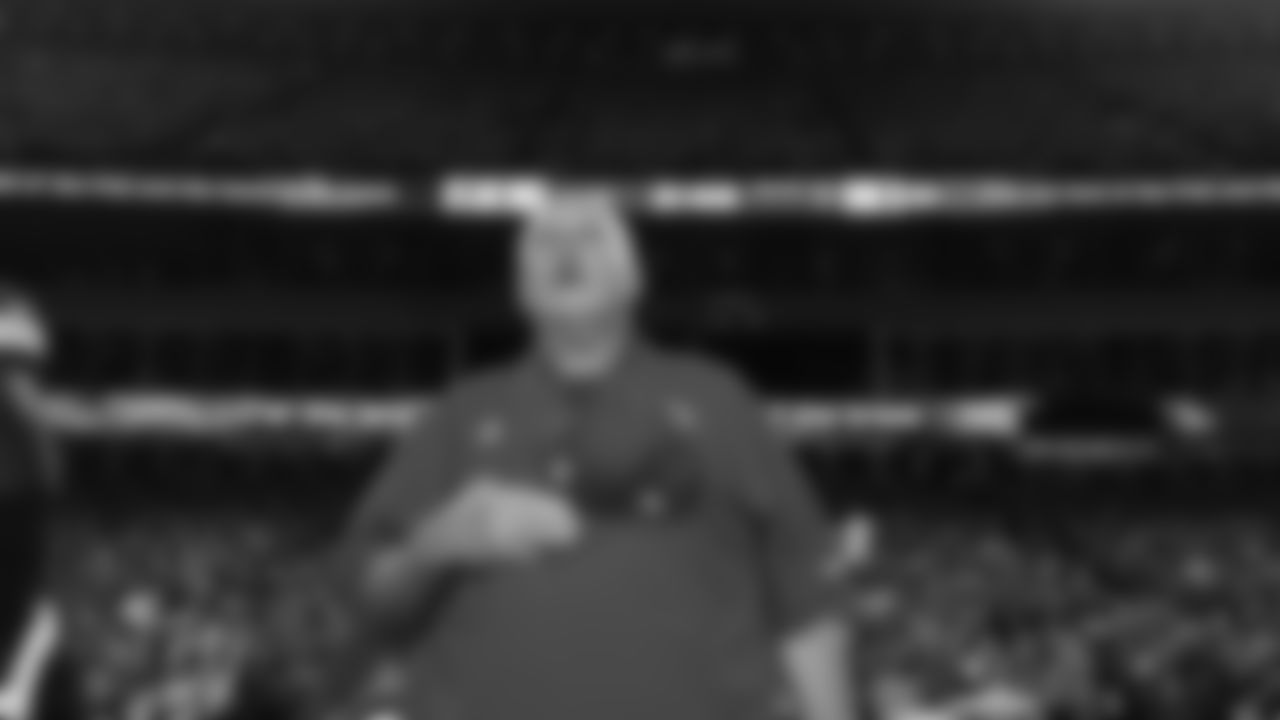 Kansas City Chiefs Head Coach Andy Reid during National Anthem prior to a week 6 NFL Football game against the Detroit Lions on Sunday, October 12, 2025 in Kansas City, MO.