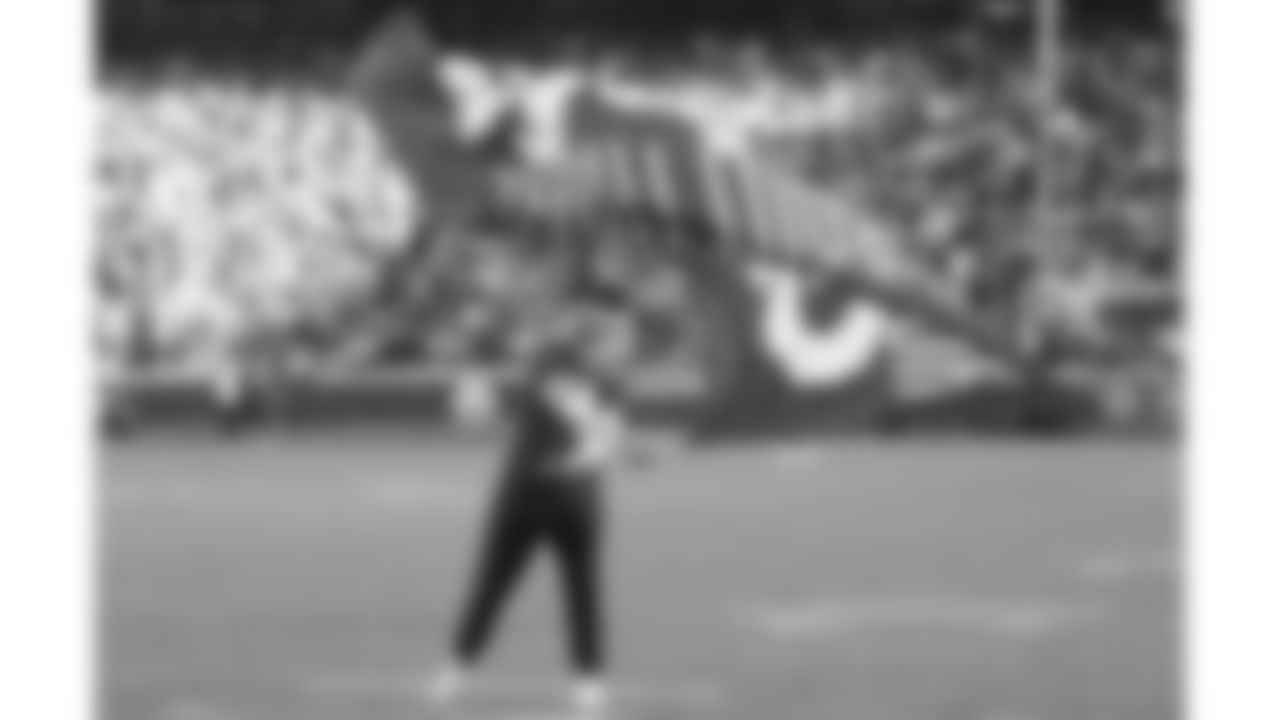 A flag runner during a week 12 NFL football game against the Indianapolis Colts, Sunday, November 23, 2025 in Kansas City, MO.