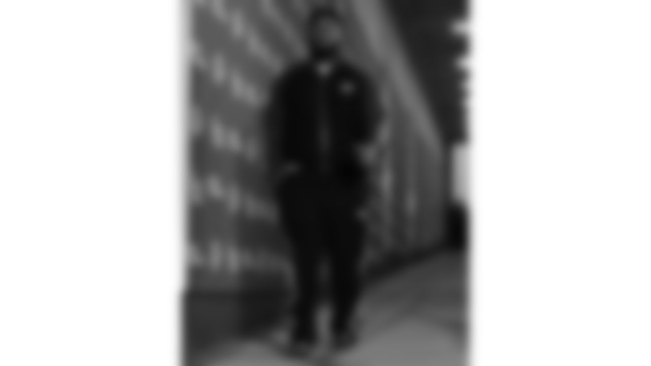 Kansas City Chiefs guard Trey Smith (65) arrives prior to an NFL week 14 matchup against the Houston Texans, Sunday December 7, 2025.