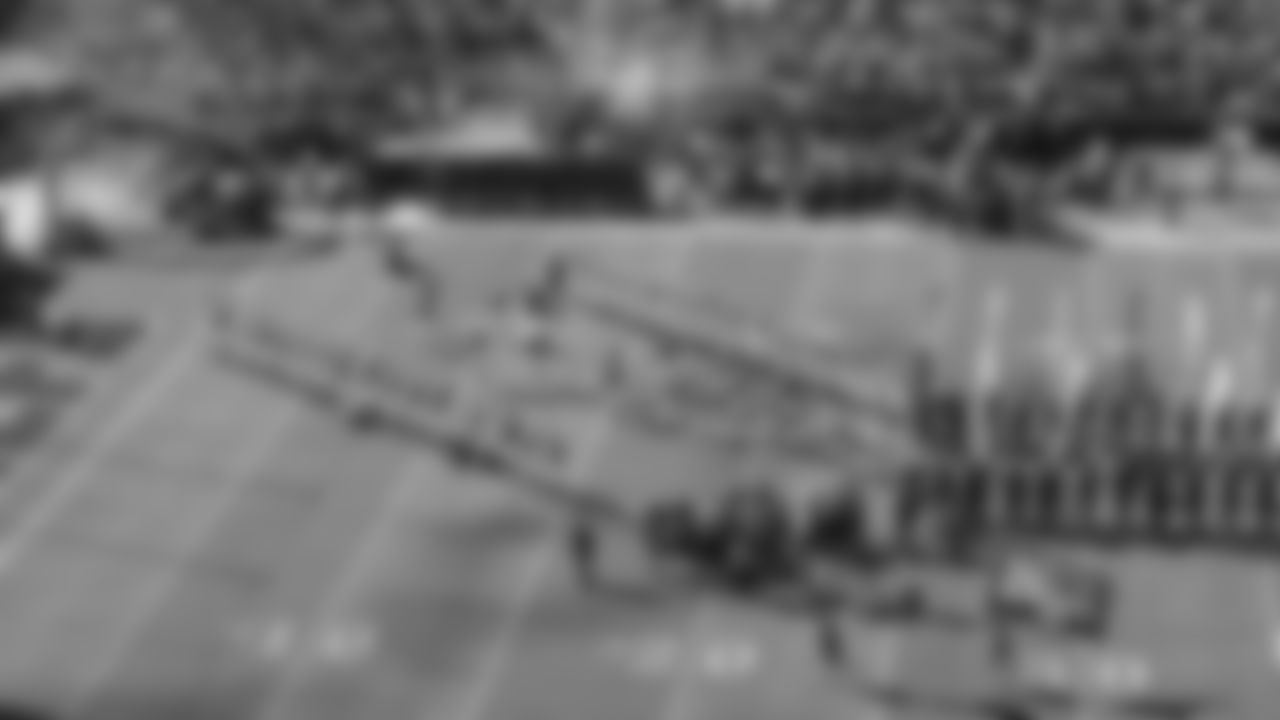 The Kansas City Chiefs run on the field during a week 7 NFL Football game against the Las Vegas Raiders on Sunday, October 19, 2025.