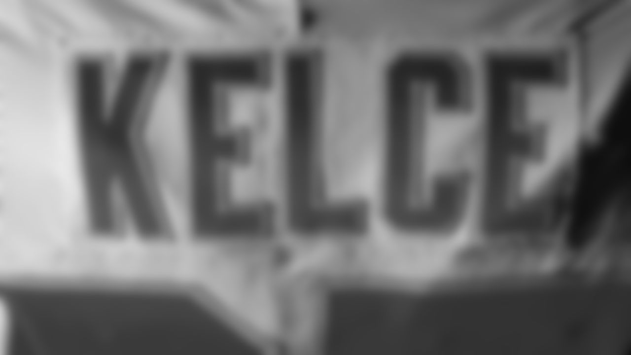 Kansas City Chiefs tight end Travis Kelce's (87) jersey nameplate prior to a week 18 NFL football game against the Las Vegas Raiders, Sunday, January 4, 2026 in Las Vegas, NV.