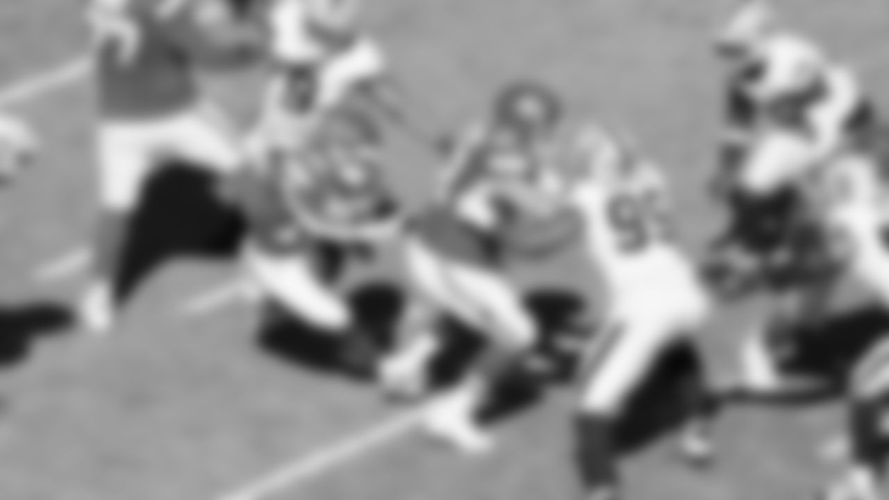 Kansas City Chiefs running back Isiah Pacheco (10) runs the ball during a week 7 NFL Football game against the Las Vegas Raiders on Sunday, October 19, 2025 in Kansas City, MO.