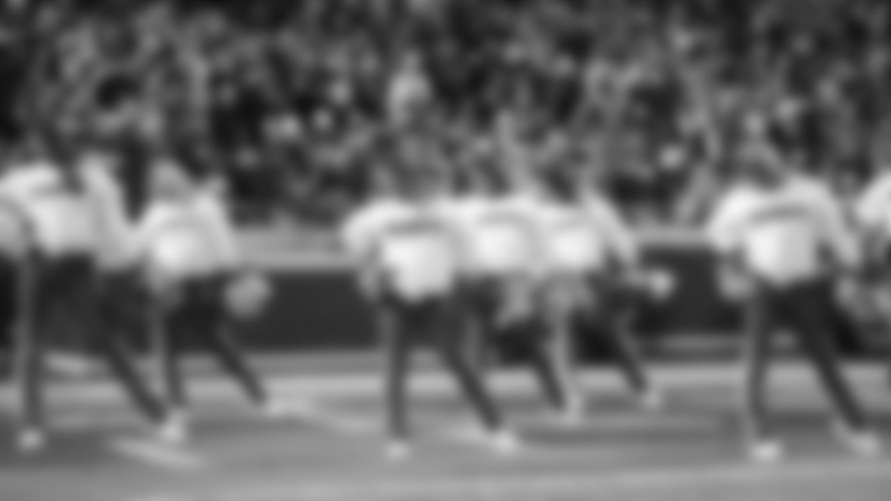 Kansas City Chiefs Cheerleaders perform during a week 14 NFL Football game against the Houston Texans on Sunday, December 7, 2025 in Kansas City, MO.