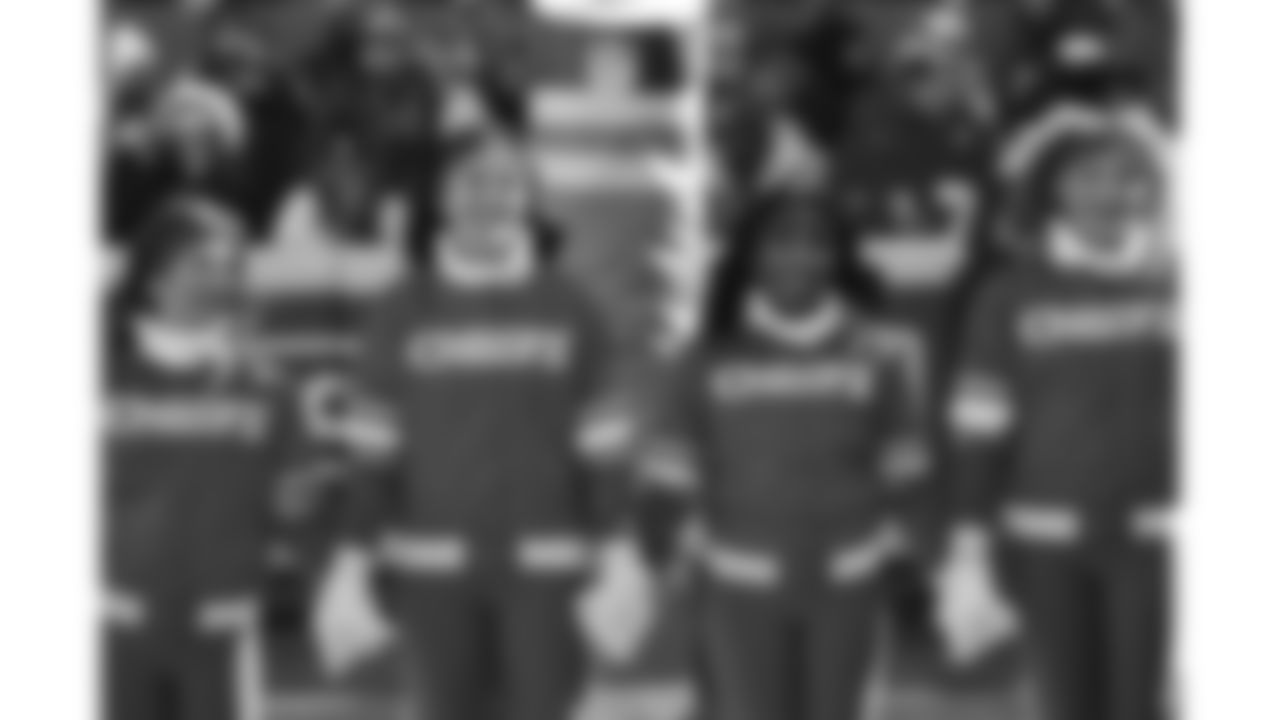 The Kansas City Chiefs Cheerleaders announce Sadie as their 2026 Pro Bowl Cheerleader on the field during a week 15 NFL Football game against the Los Angeles Chargers on Sunday, December 14, 2025 in Kansas City, MO.