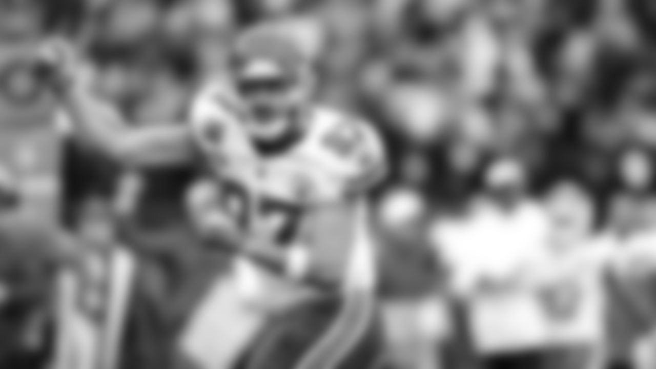 Kansas City Chiefs tight end Travis Kelce (87) celebrates during the AFC Championship Game against the Baltimore Ravens on Sunday, January 28, 2024 in Baltimore.