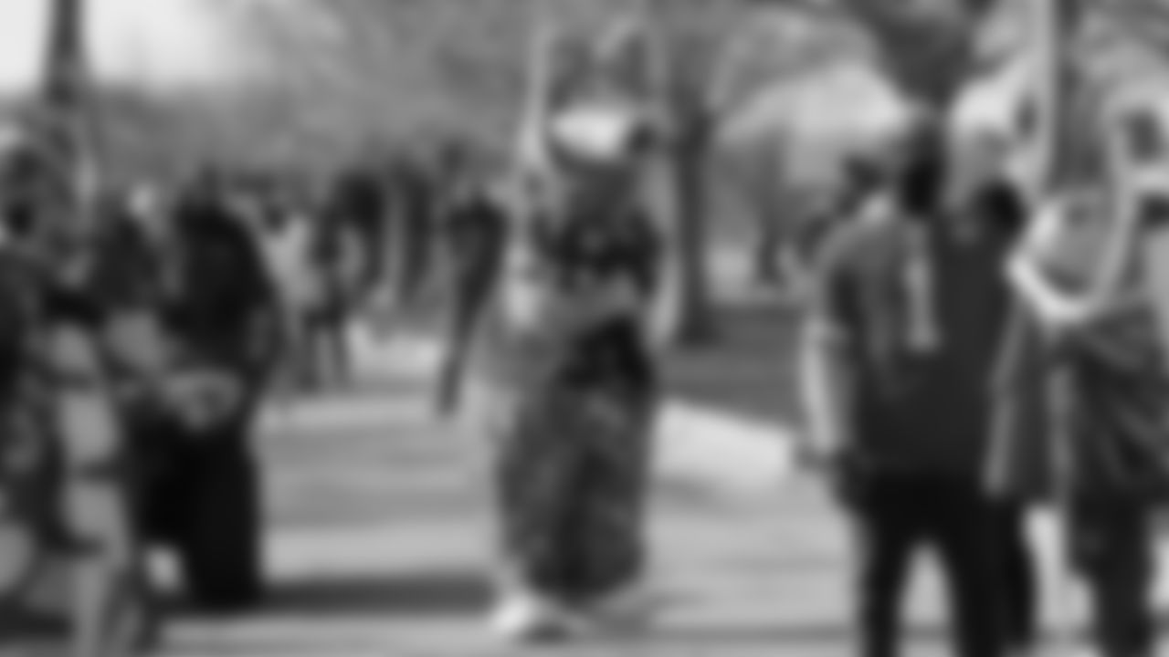 KC Wolf an small fan prior to an NFL week 15 matchup against the Los Angeles Chargers, Sunday December 14, 2025.