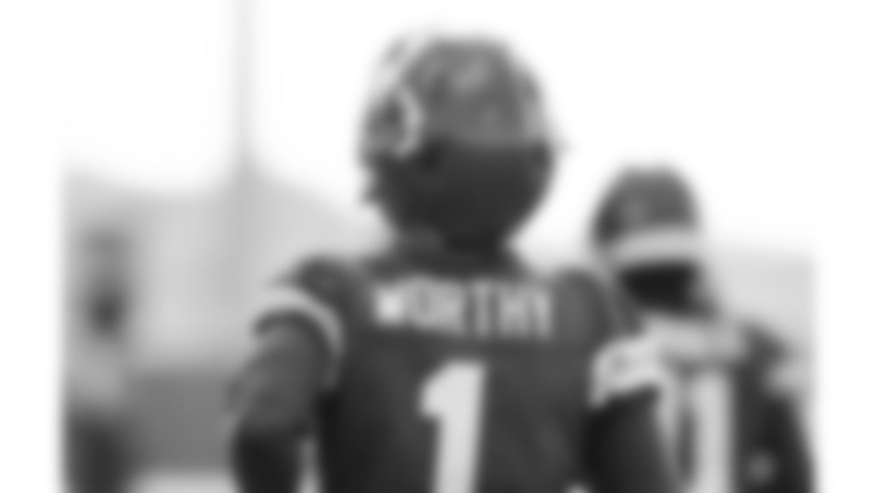 Kansas City Chiefs wide receiver Xavier Worthy (1)during practice on Friday, October 3, 2025 in Kansas City, MO.