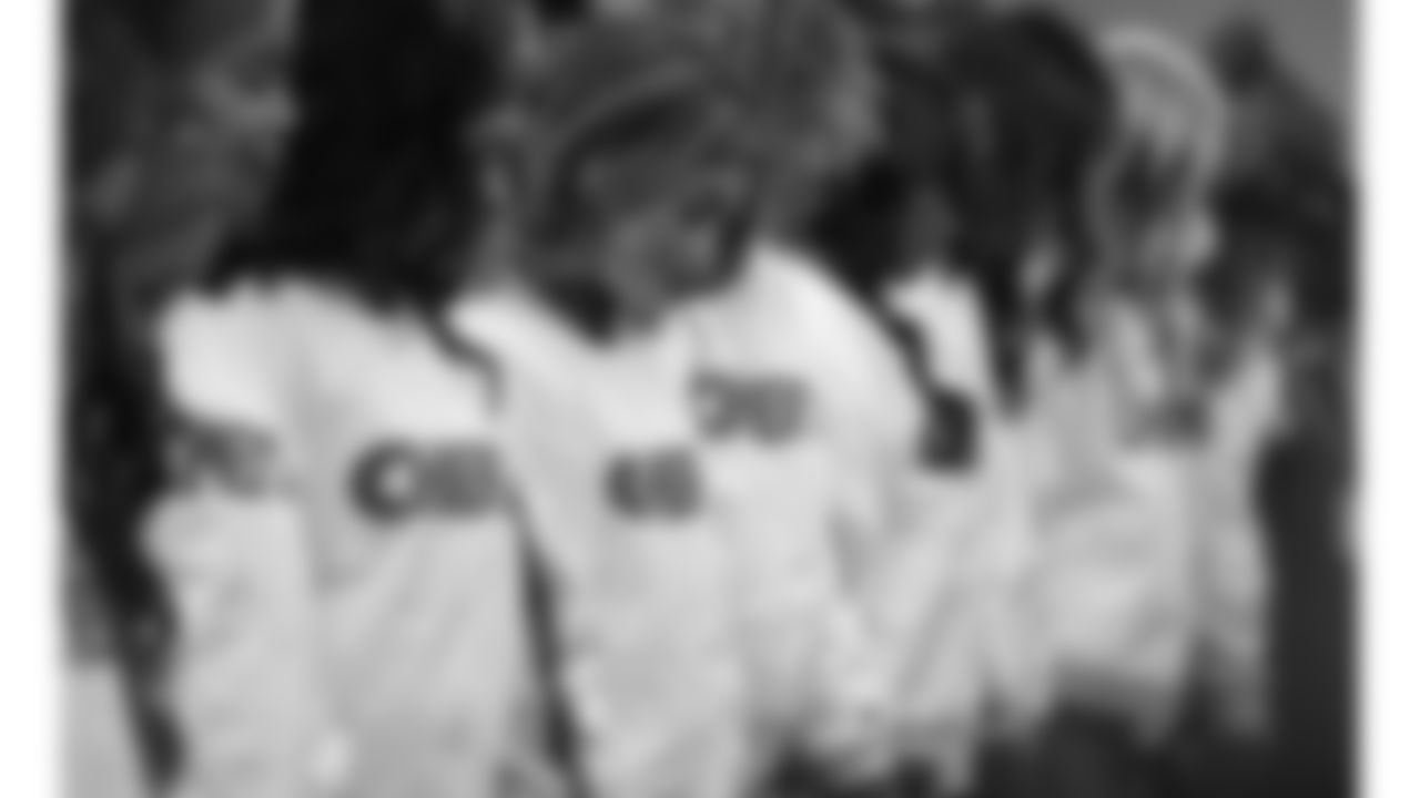 Kansas City Chiefs Cheerleaders in the locker room prior to a week 14 NFL Football game against the Houston Texans on Sunday, December 7, 2025 in Kansas City, MO.