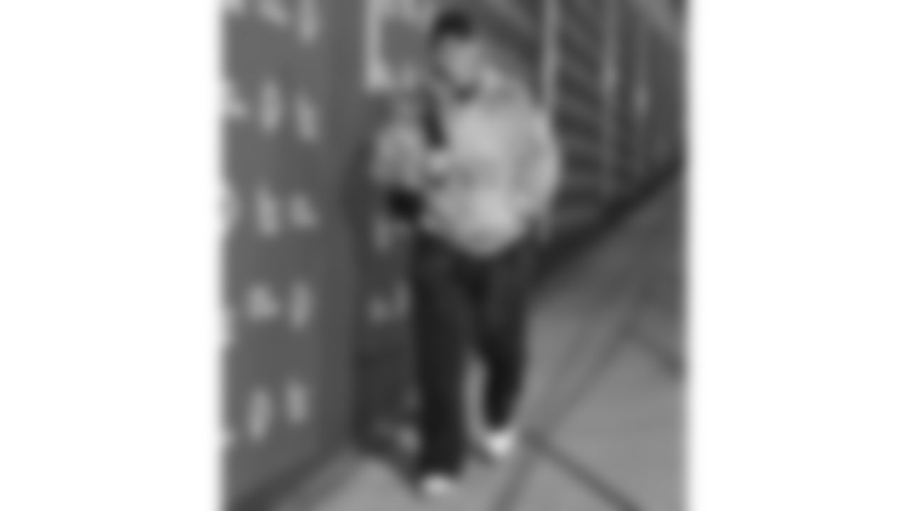 Kansas City Chiefs linebacker Brandon George (50) arrives prior to an NFL week 14 matchup against the Houston Texans, Sunday December 7, 2025.