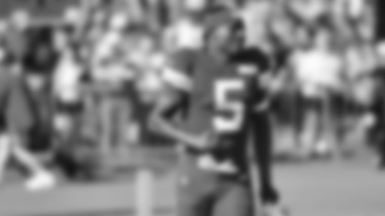 Kansas City Chiefs wide receiver Hollywood Brown (5) during day 5 of training camp on Sunday July 27, 2025