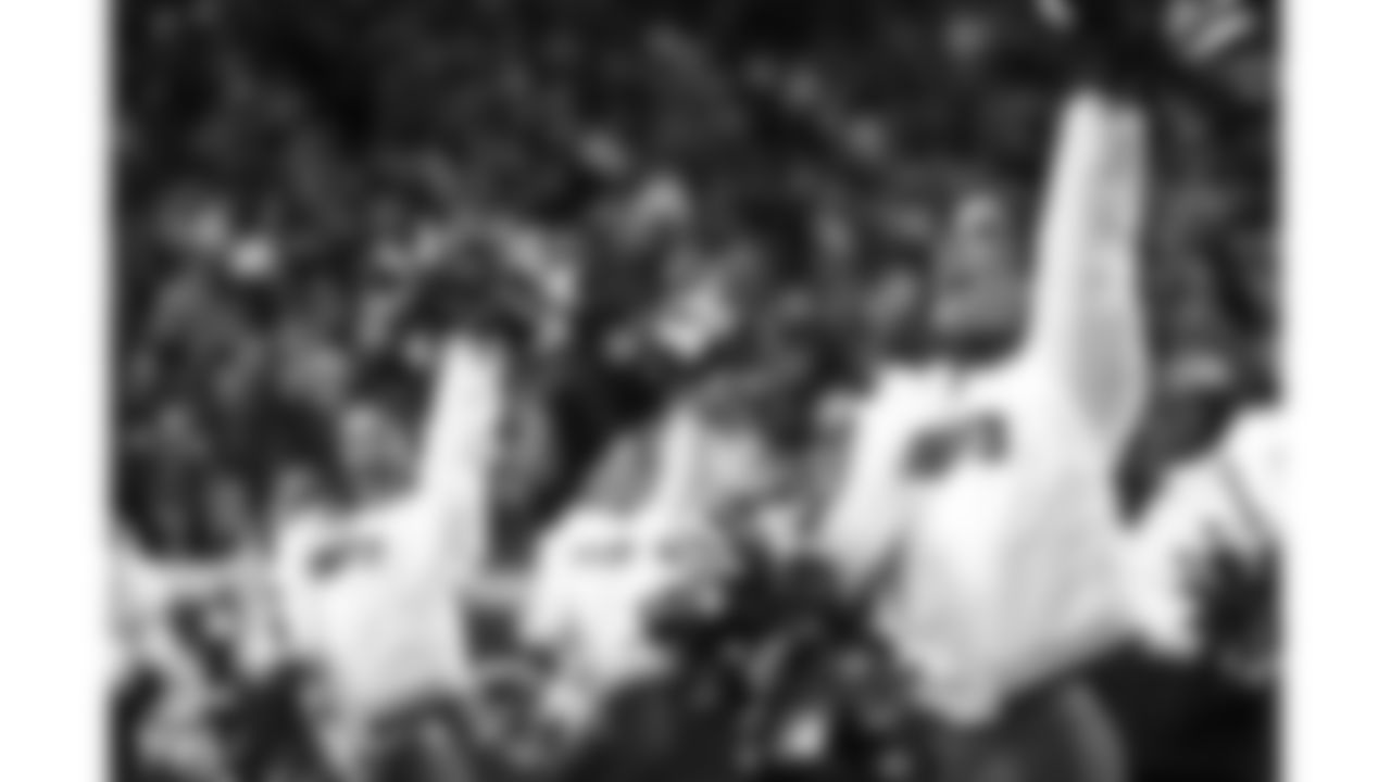 Kansas City Chiefs Cheerleaders perform during a week 14 NFL Football game against the Houston Texans on Sunday, December 7, 2025 in Kansas City, MO.