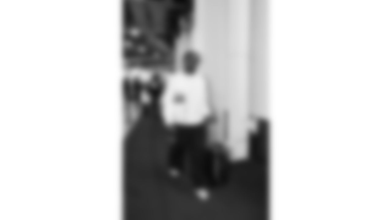 Kansas City Chiefs linebacker Jeffrey Bassa (31) arrives prior to a week 11 NFL Football game against the Denver Broncos on Sunday, November 16, 2025 in Denver, Colorado.