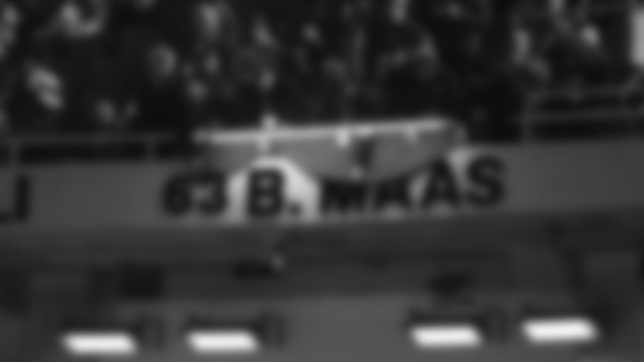 Unveiling of Bill Maas' name in the Ring of Honor during an NFL week 14 matchup against the Houston Texans, Sunday December 7, 2025.