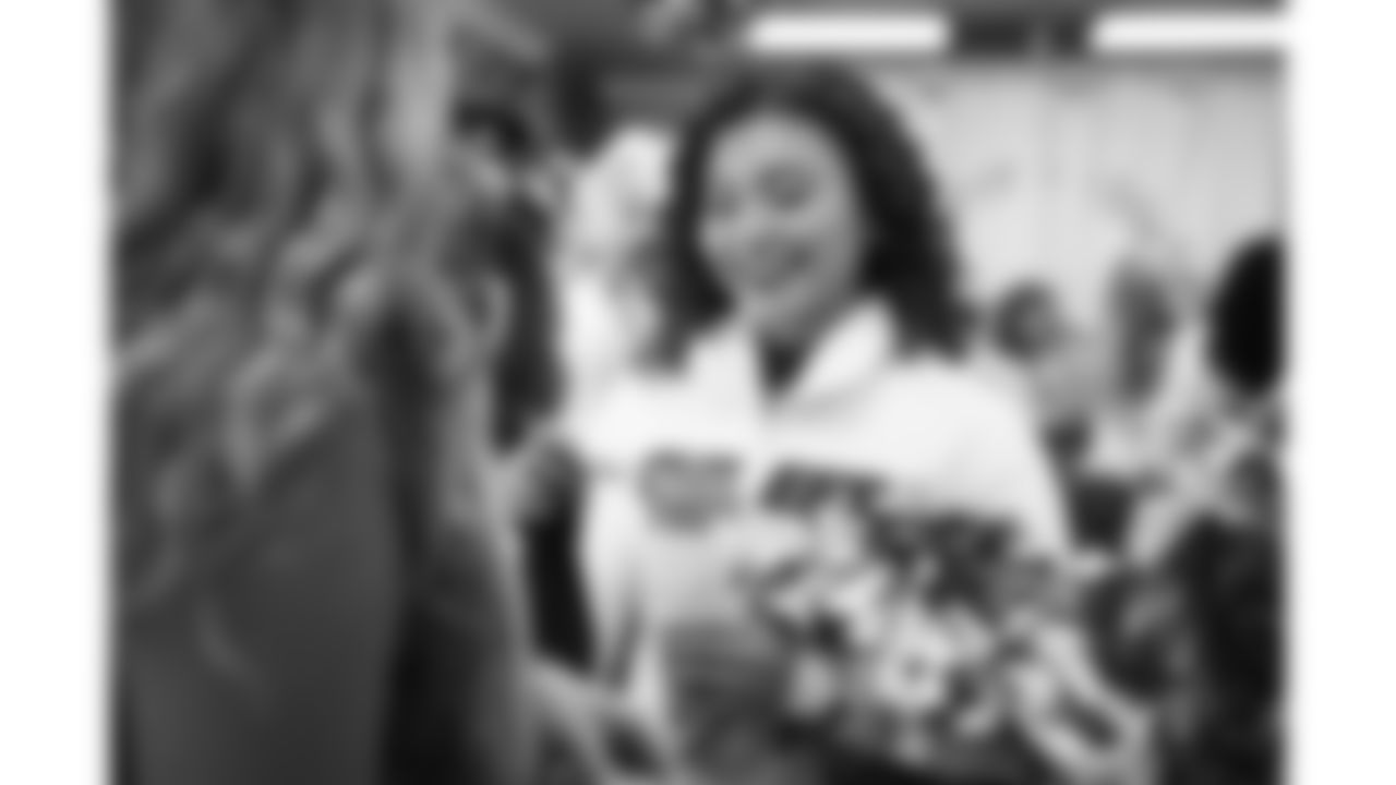 Kansas City Chiefs Cheerleaders prepare for a week 12 NFL football game against the Indianapolis Colts, Sunday, November 23, 2025 in Kansas City, MO.