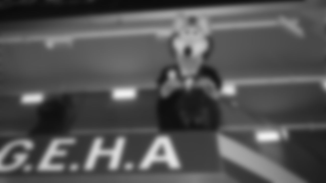 KC Wolf prior to an NFL week 14 matchup against the Houston Texans, Sunday December 7, 2025.