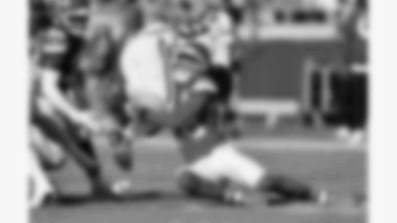 Kansas City Chiefs cornerback Trent McDuffie (22) tackles Indianapolis Colts running back Jonathan Taylor (28) during a week 12 NFL football game, Sunday, November 23, 2025 in Kansas City, MO.