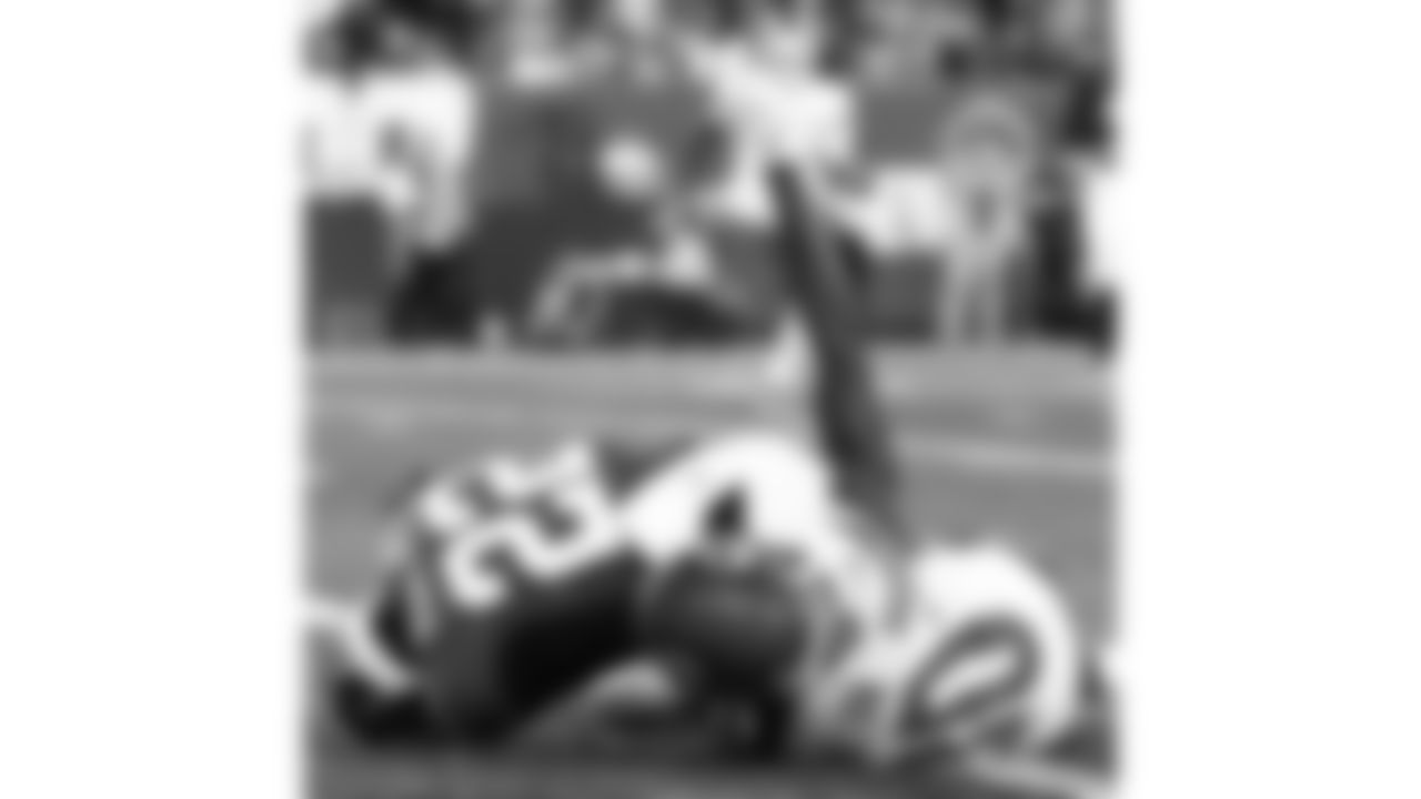 Kansas City Chiefs wide receiver Tyquan Thornton (80) lays in the end zone during the week 3 NFL football game against the New York Giants, Sunday, September 21, 2025 in East Rutherford, NJ.