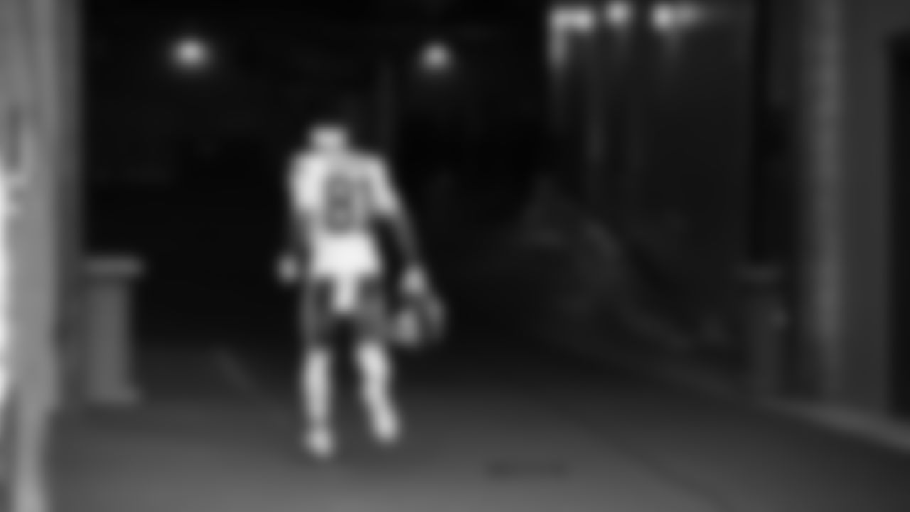 Kansas City Chiefs wide receiver Nikko Remigio (81) leaves the field prior to a week 16 NFL Football game against the Tennessee Titans on Sunday, December 21, 2025 in Nashville, Tennessee.