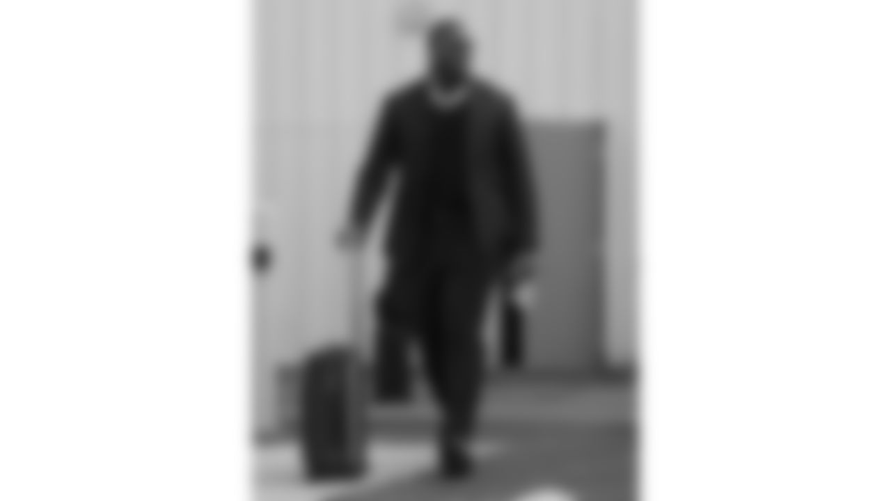 Kansas City Chiefs offensive tackle Chukwuebuka Godrick (72) travels for a week 16 matchup with the Tennessee Titans Saturday December 20, 2025.